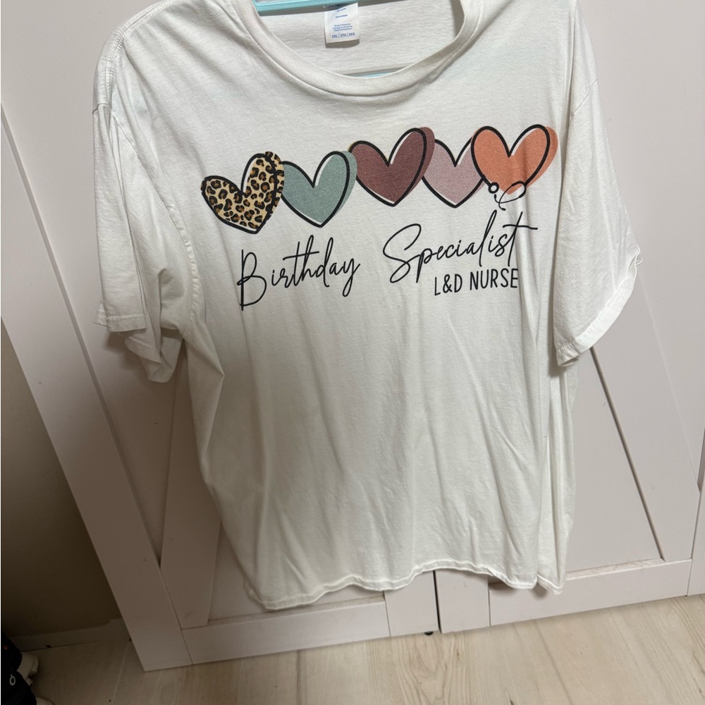 L&D Nurse Birthday Specialist Kids Shirt - White